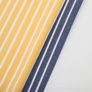 colored striped polyester micro velvet fleece blanket fabric